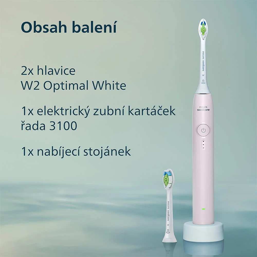 Philips Sonicare 3100 HX4032/03 sonický zubní kartáček růžový