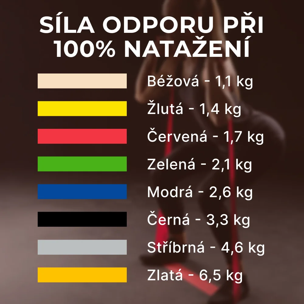 Thera-Band Posilovací guma 5,5 m, červená, středně silná