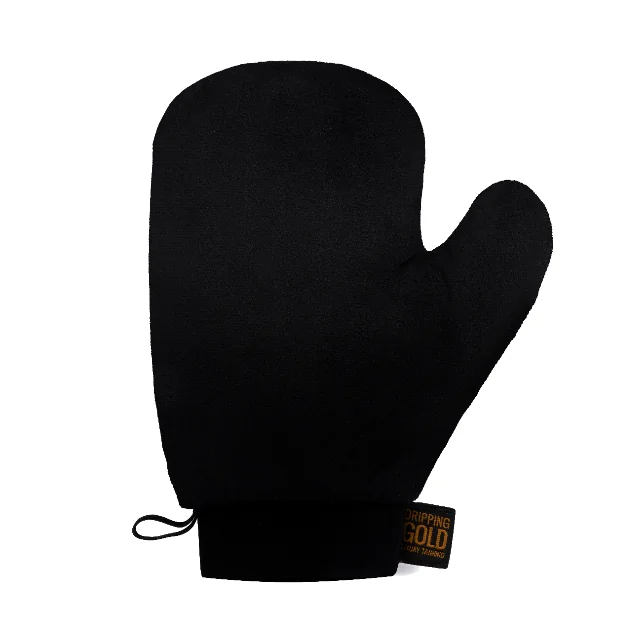 SOSU Dripping Gold Velvet Tanning Mitt Nanášecí rukavice