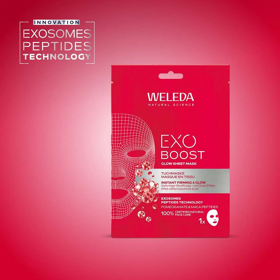 Weleda Exo Boost Zpevňující maska Granátové jablko a Maca - peptidy 1 ks