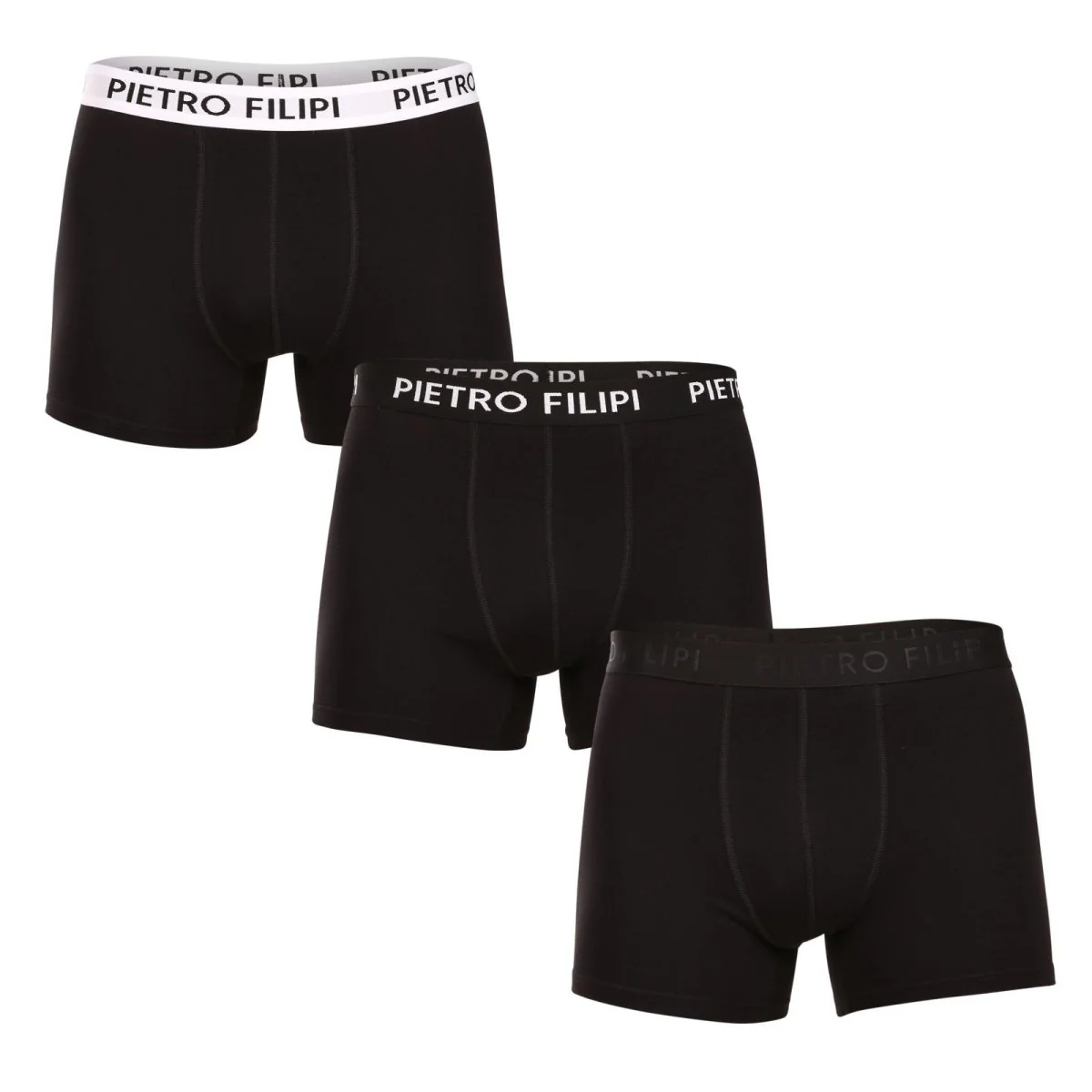 Pietro Filipi 3PACK pánské boxerky černé (3BCL004) L