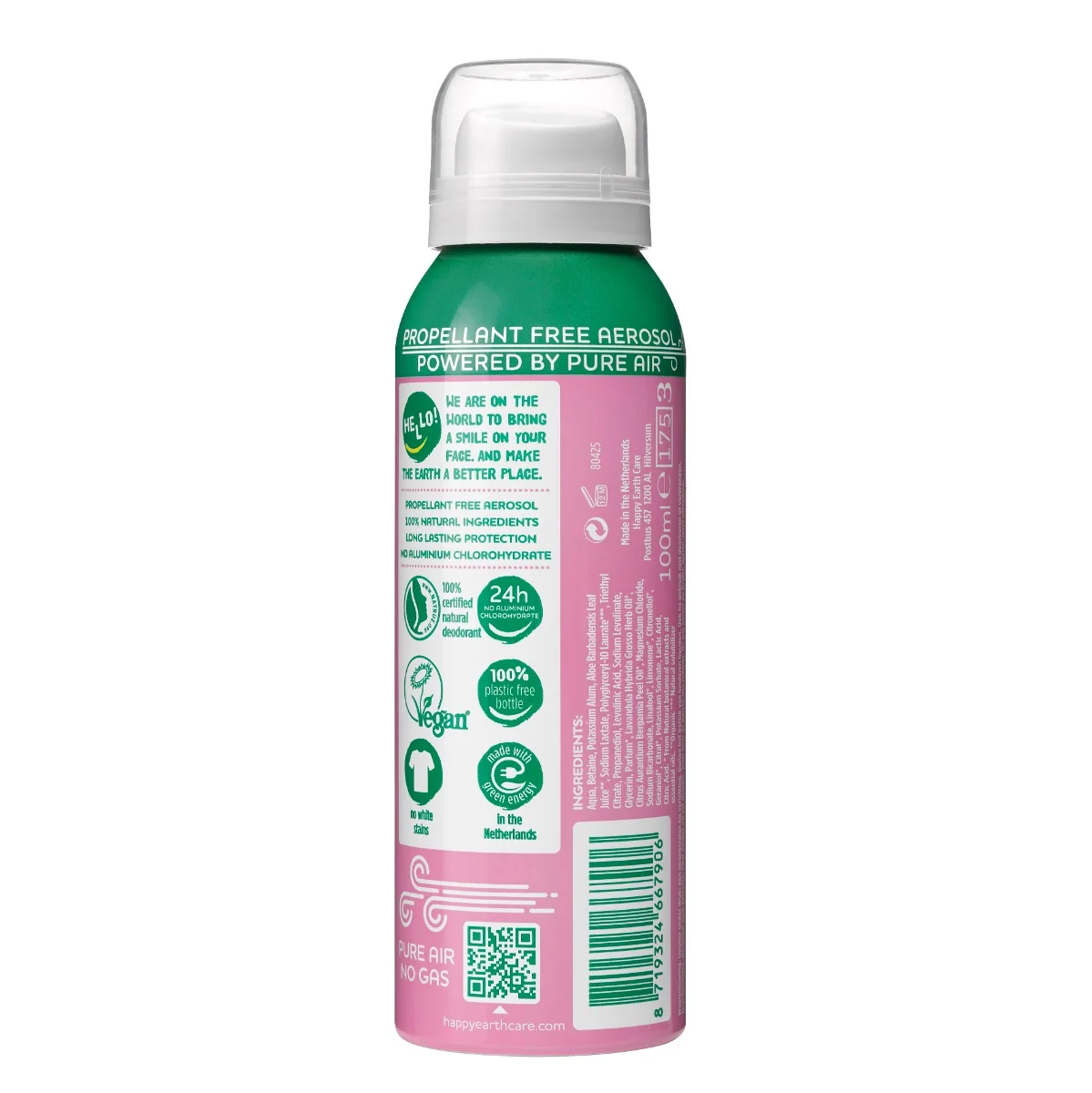 Happy Earth Přírodní Deo sprej Levandule & Ylang 100 ml
