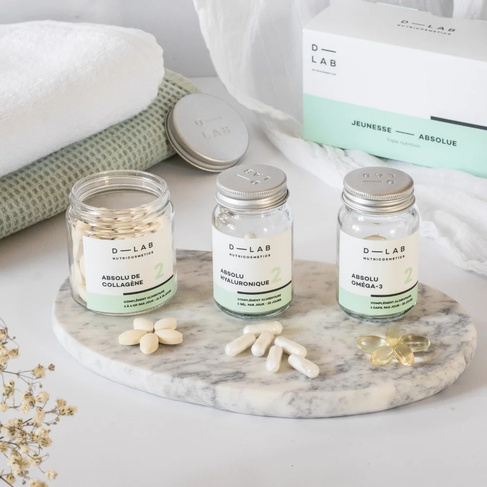 D-LAB Program Krásná pokožka Kolagen + Omega3 + Hyaluronová kyselina 84+28+28 kapslí