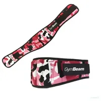 GymBeam Dámský fitness opasek Pink Camo vel. XS