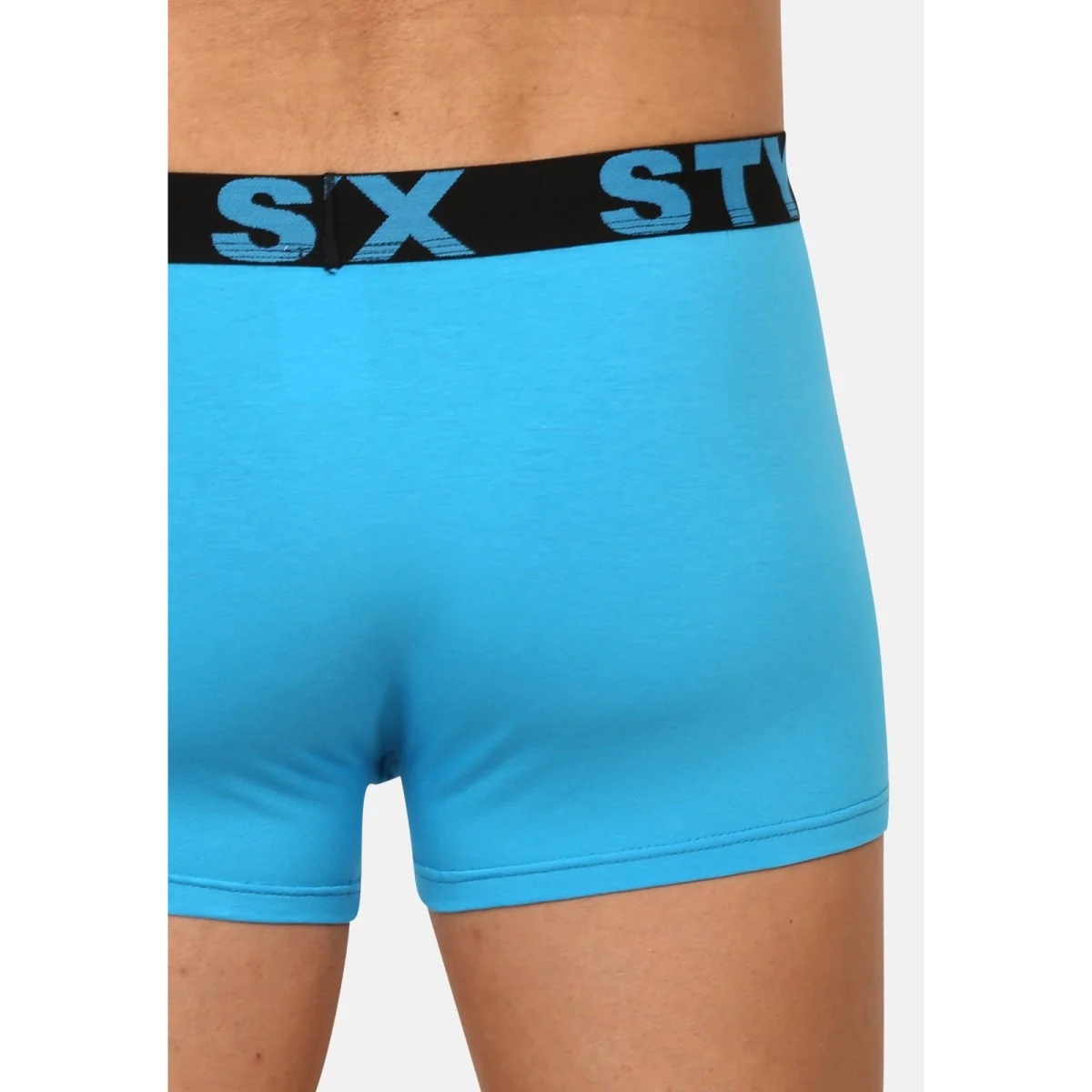 Styx Pánské boxerky sportovní guma světle modré (G1169) L