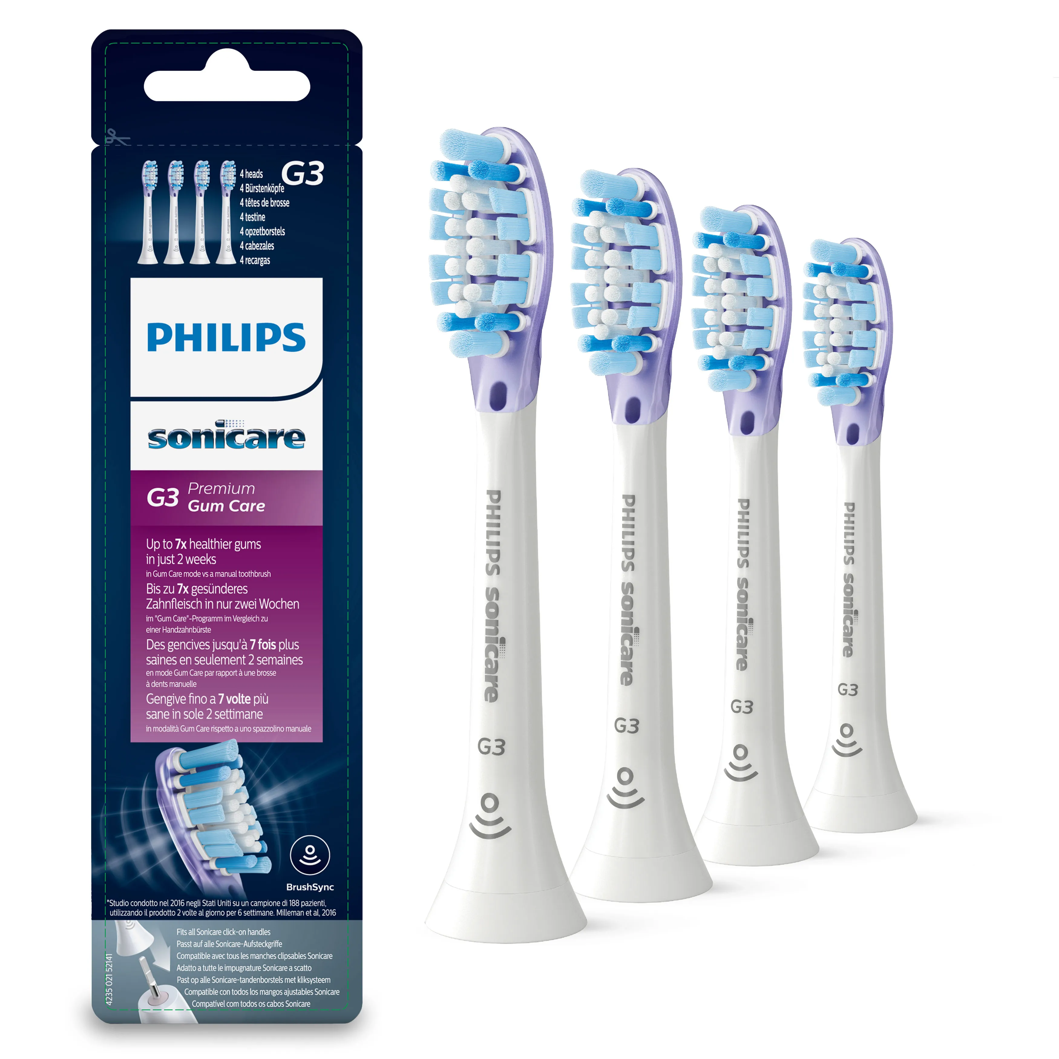 Philips Sonicare Premium Gum Care HX9054/17 náhradní hlavice 4 ks