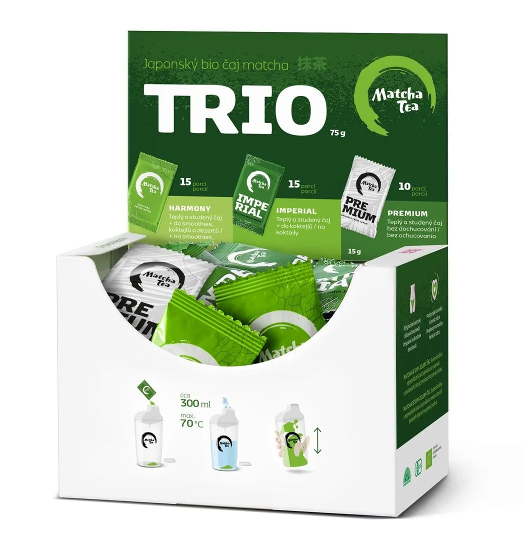 Matcha Tea TRIO BIO 2x15x2 g + 10x1,5 g