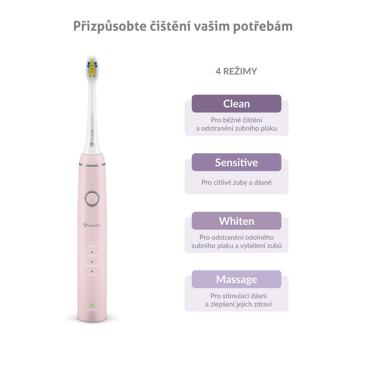 Truelife SonicBrush Compact Pink sonický kartáček