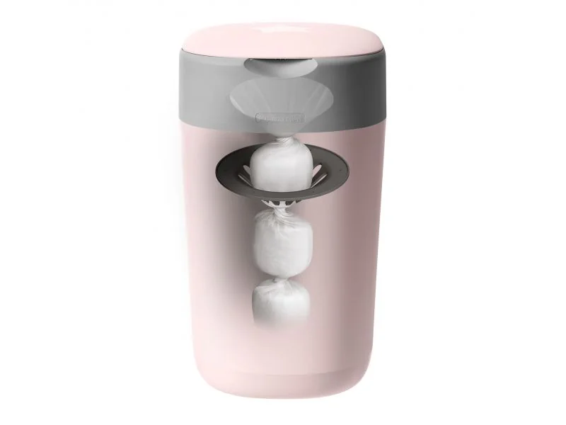 Tommee Tippee Koš na pleny Twist & Click 1 ks růžový