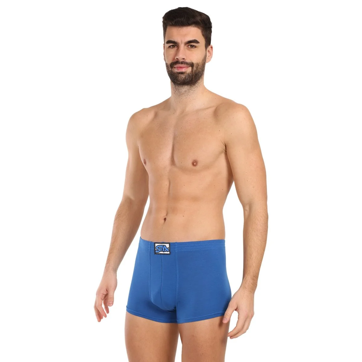 Styx 3PACK pánské boxerky klasická guma modré (3Q1167) M