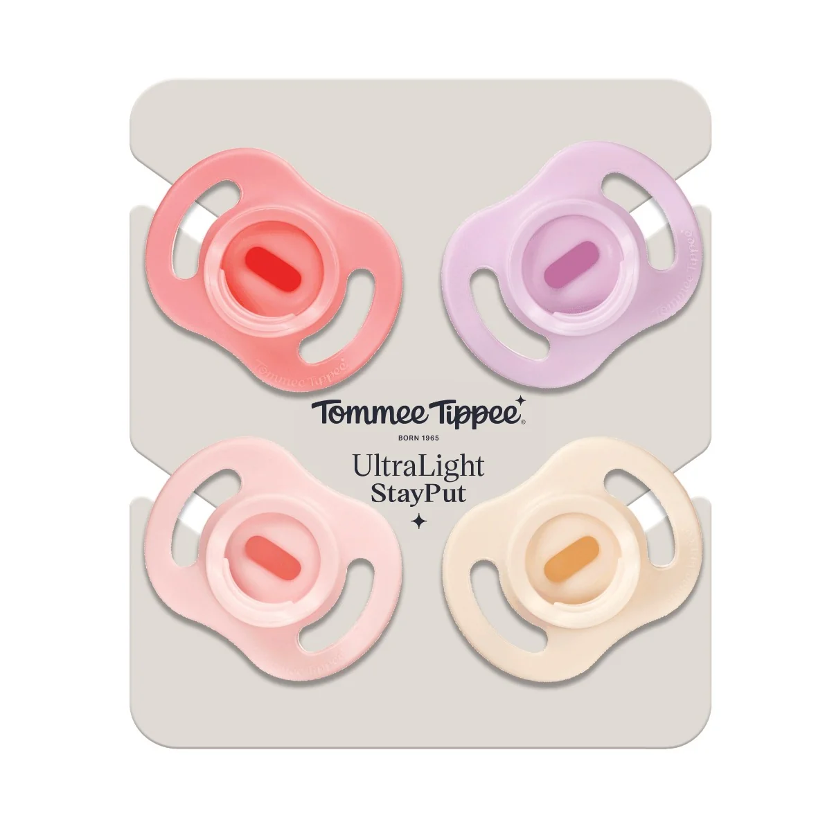Tommee Tippee Silikonový Dudlík Ultralight Girl 0–6m 4 ks