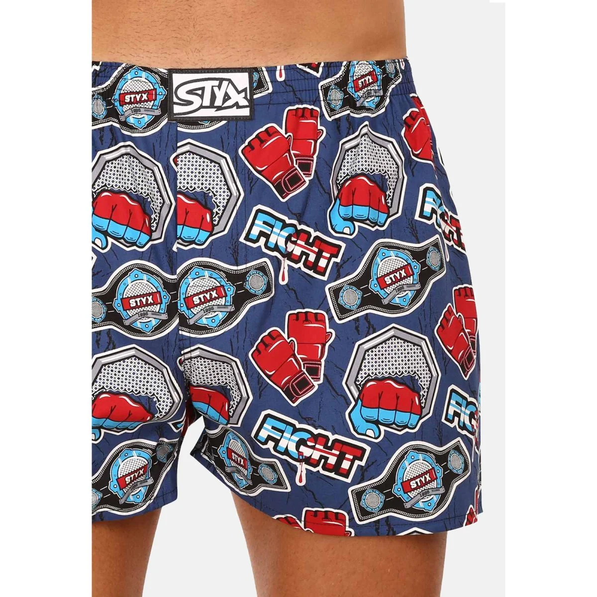 Styx Pánské trenky art klasická guma fight (A1556) XL