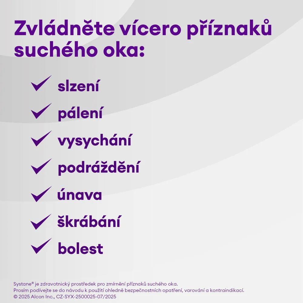 Systane Complete bez konzervačních látek zvlhčující oční kapky 10 ml