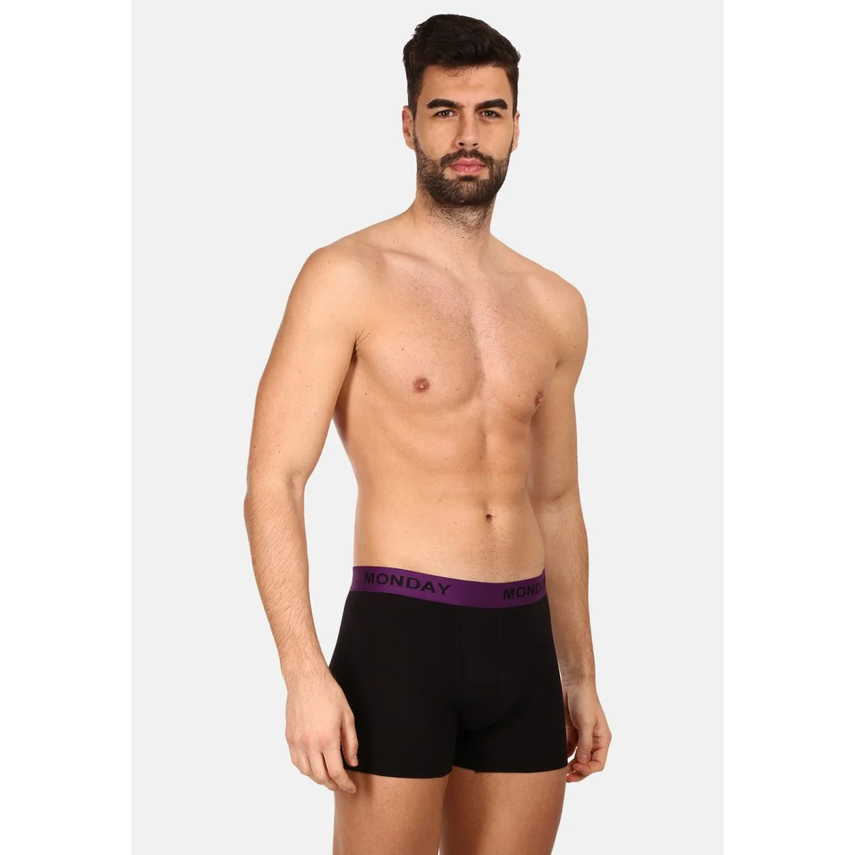 Nedeto 7PACK pánské boxerky černé (7NDTB001-week) 5XL