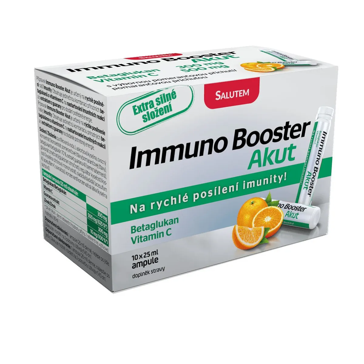 Salutem Immuno Booster Akut pomeranč 10 ampulí