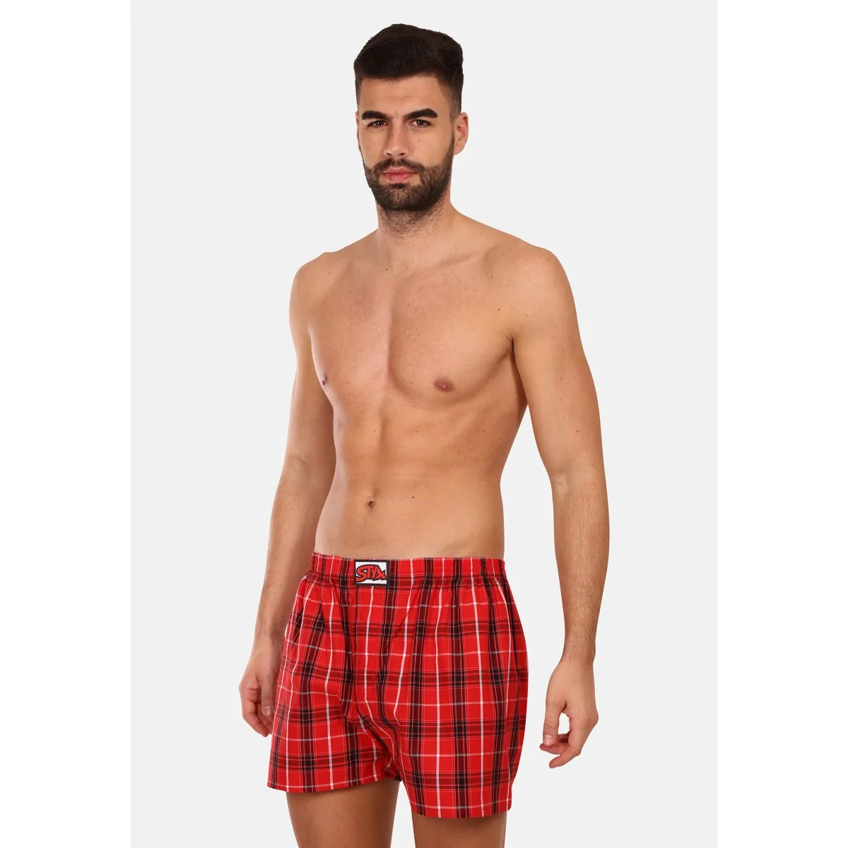 Styx 3PACK pánské trenky klasická guma vícebarevné (3A093134) XL