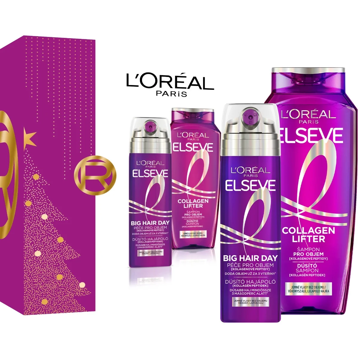 L'Oréal Paris Elseve Collagen Lifter dárková sada 2 ks