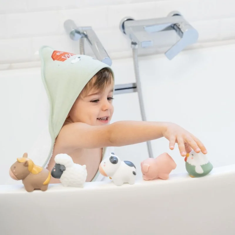 Saro Baby hračky do vody Funny Farm 5ks