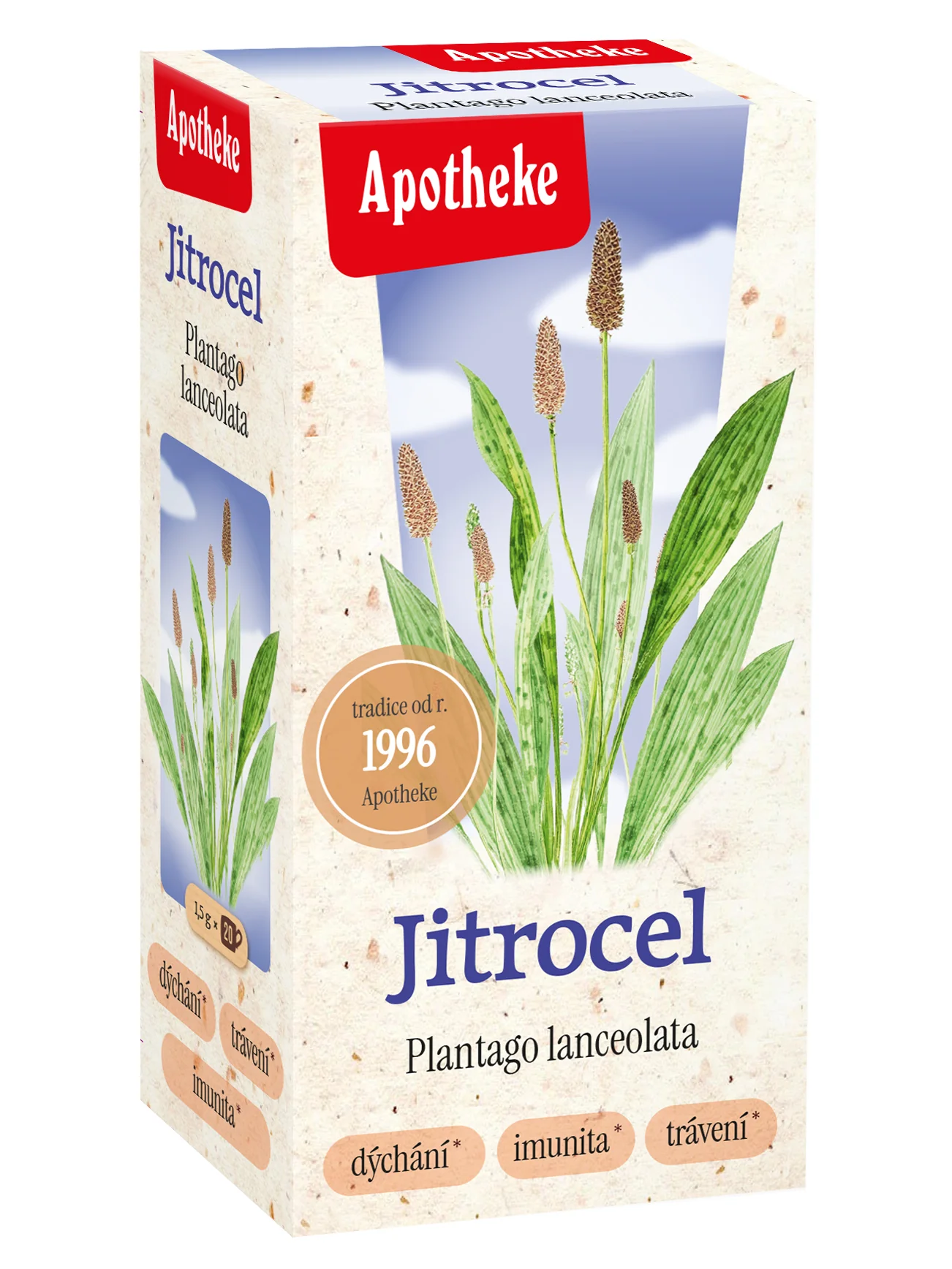 Apotheke Jitrocel nálevové sáčky 20x1,5 g
