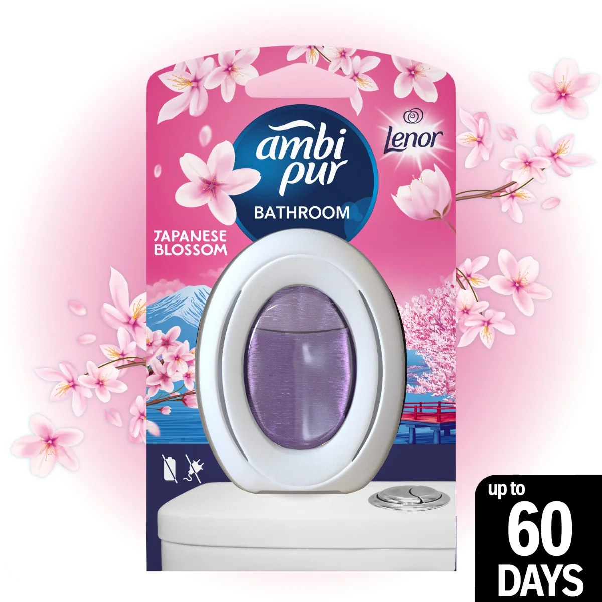 Ambi Pur Bathroom Japanese Blossom osvěžovač vzduchu 8 ml