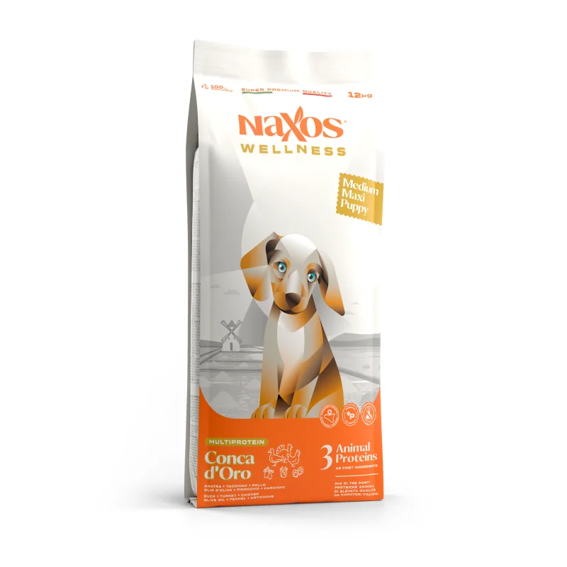Adragna NAXOS wellness puppy medium/maxi kuřecí, krůtí, kachní 12kg
