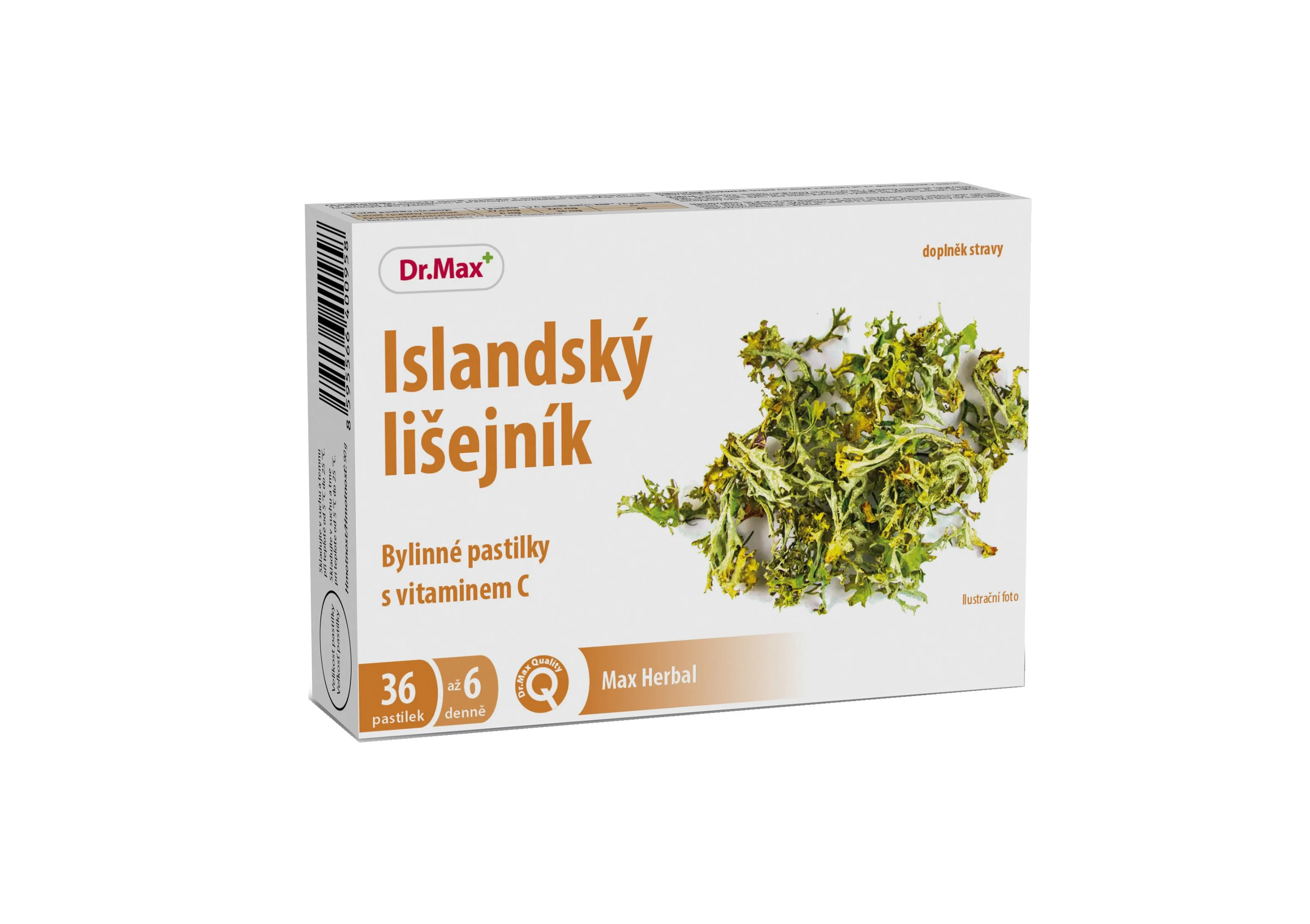 Dr. Max Herbal Islandský lišejník bylinné pastilky 36 pastilek