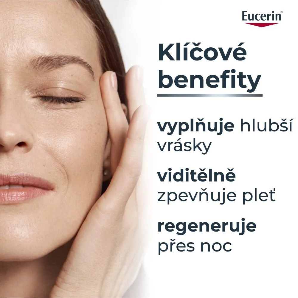 Eucerin Hyaluron-Filler + 3x Effect noční krém proti vráskám 50 ml