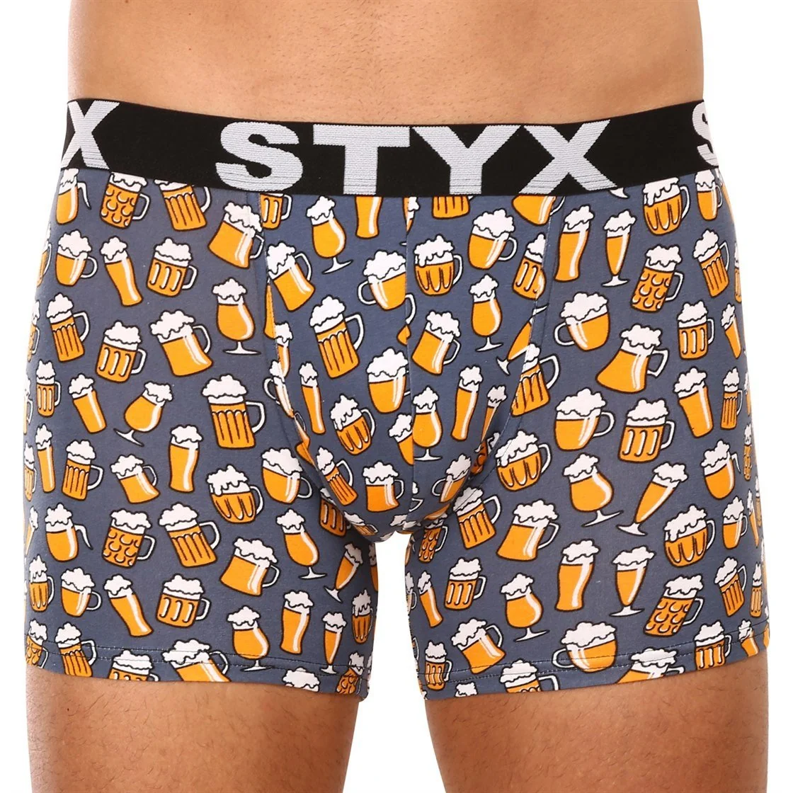 Styx 3PACK pánské boxerky long art sportovní guma vícebarevné (3U13724) M