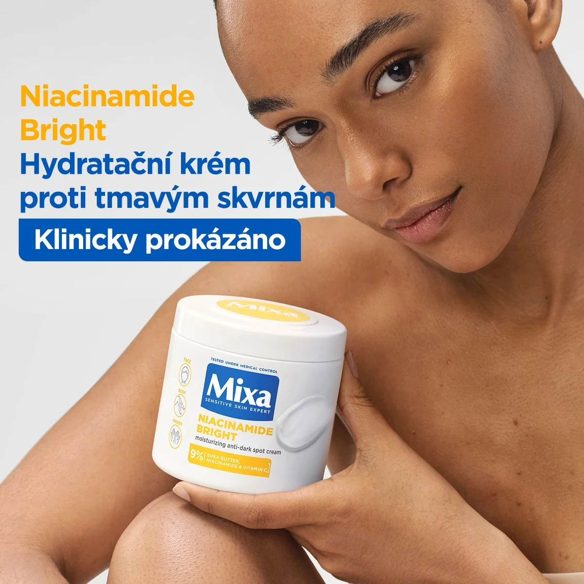Mixa Niacinamide Bright Hydratační krém proti tmavým skvrnám 400 ml