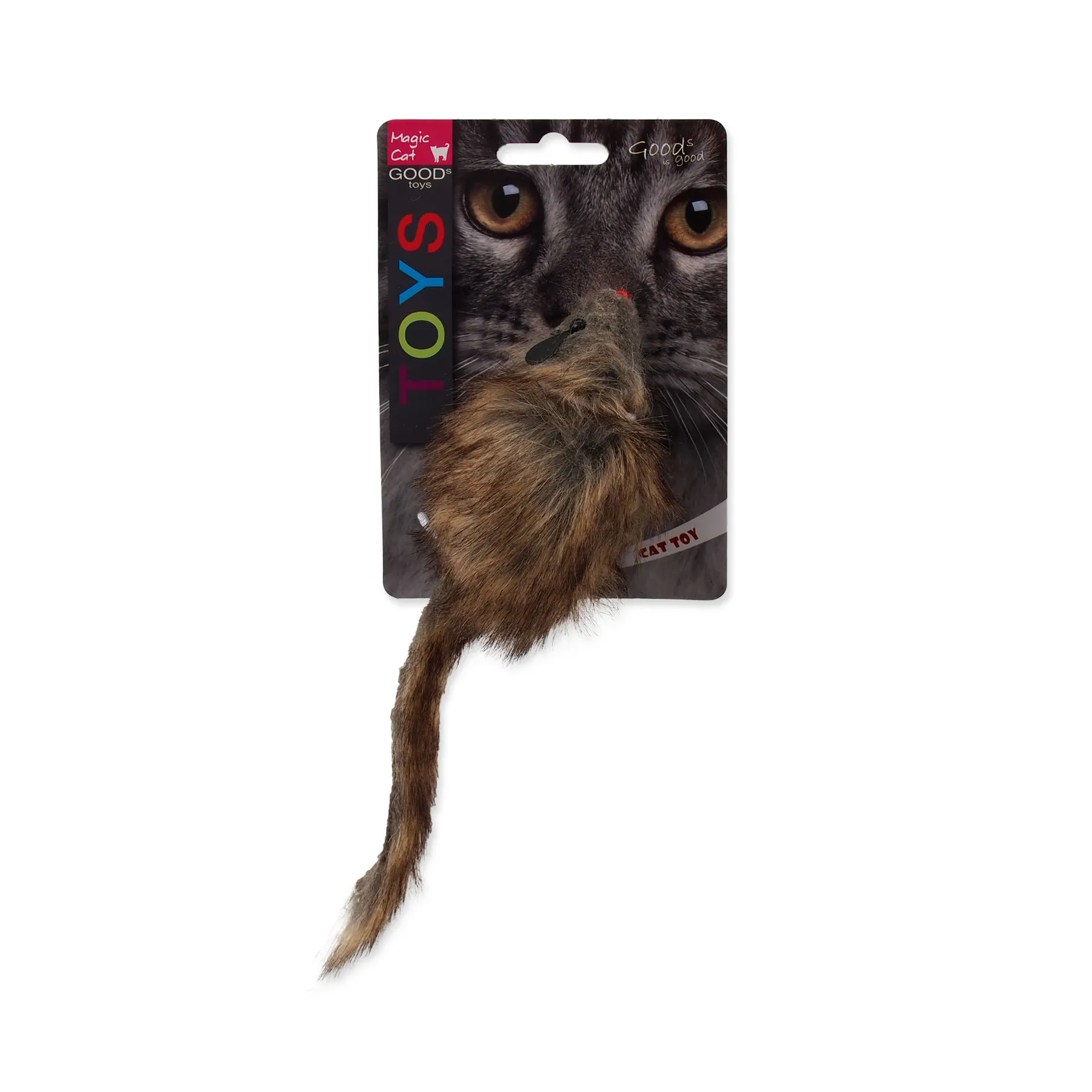 MAGIC CAT Hračka myš plyš Gigant s catnip 21 cm