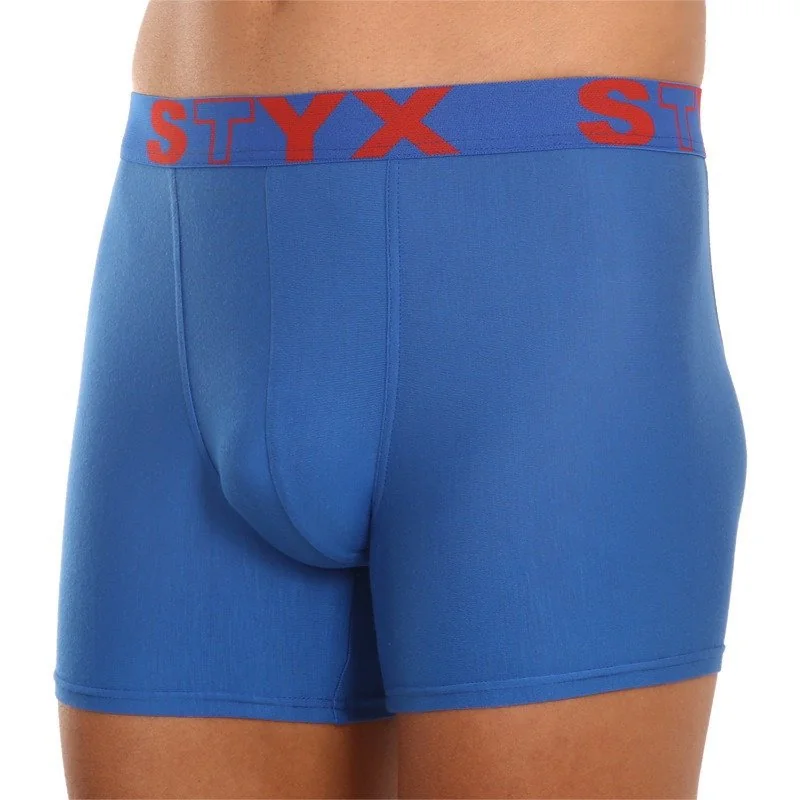 Styx 3PACK pánské boxerky long sportovní guma vícebarevné (3U96789) L