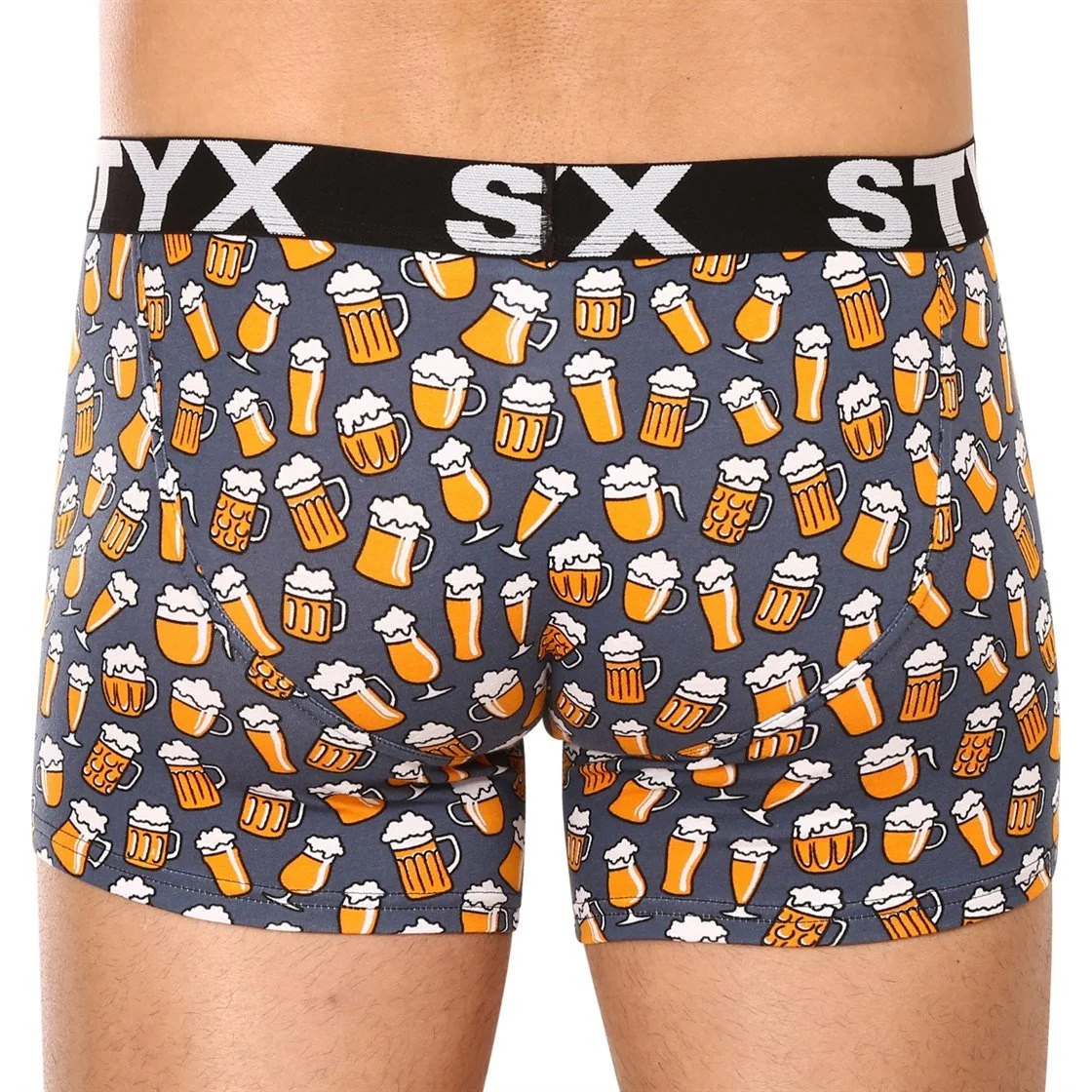 Styx 6PACK pánské boxerky long art sportovní guma vícebarevné (6U12697124) L