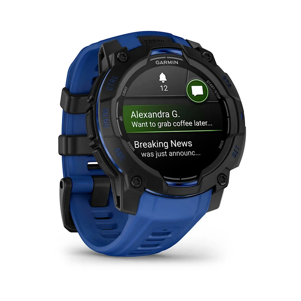 Garmin Instinct 3 AMOLED 45 mm chytré hodinky Black/Blue