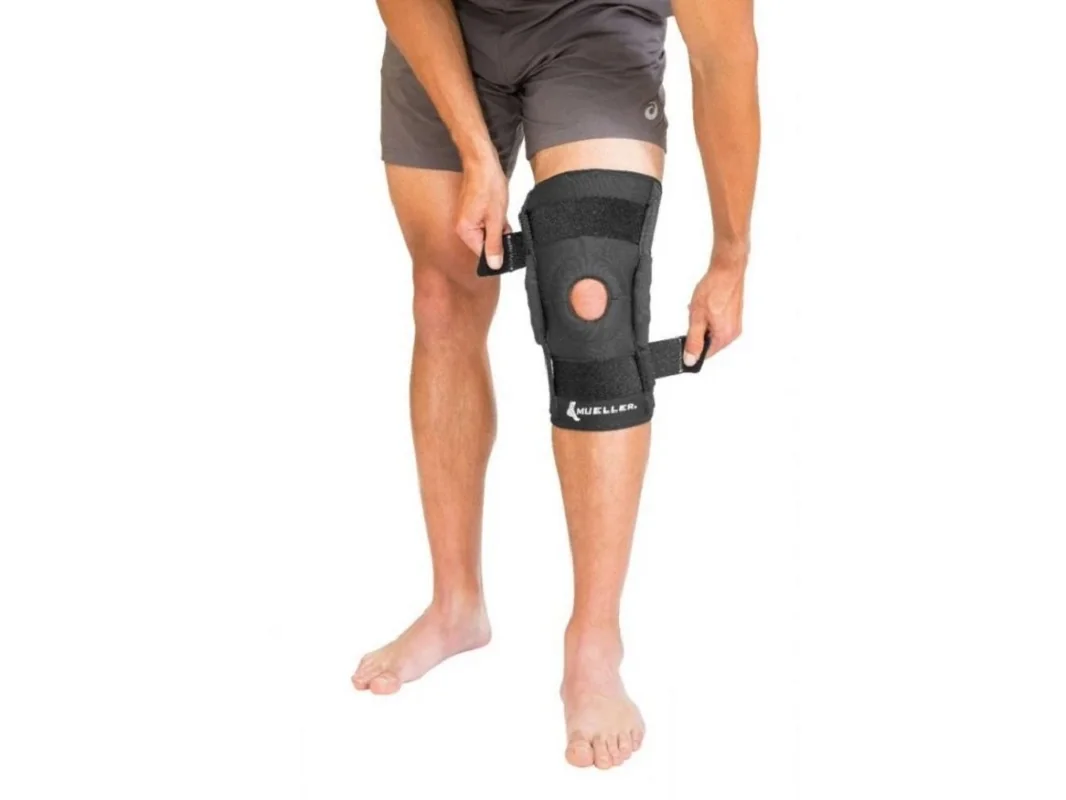 Mueller Hinged Wraparound Knee, ortéza na koleno, L/XL