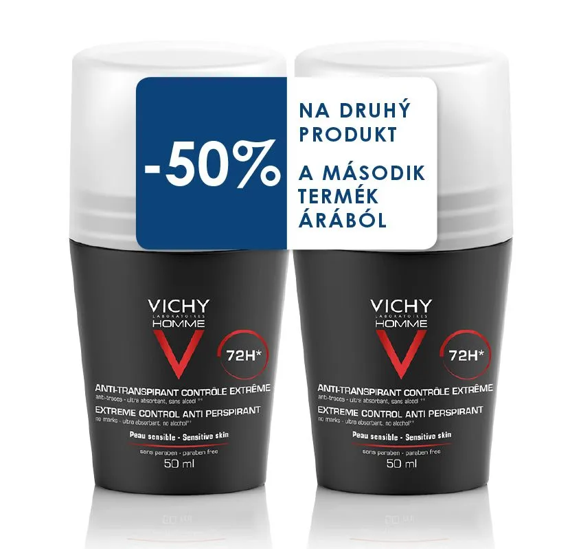 Vichy Homme Deo Roll-on DUOPACK 2x50 ml