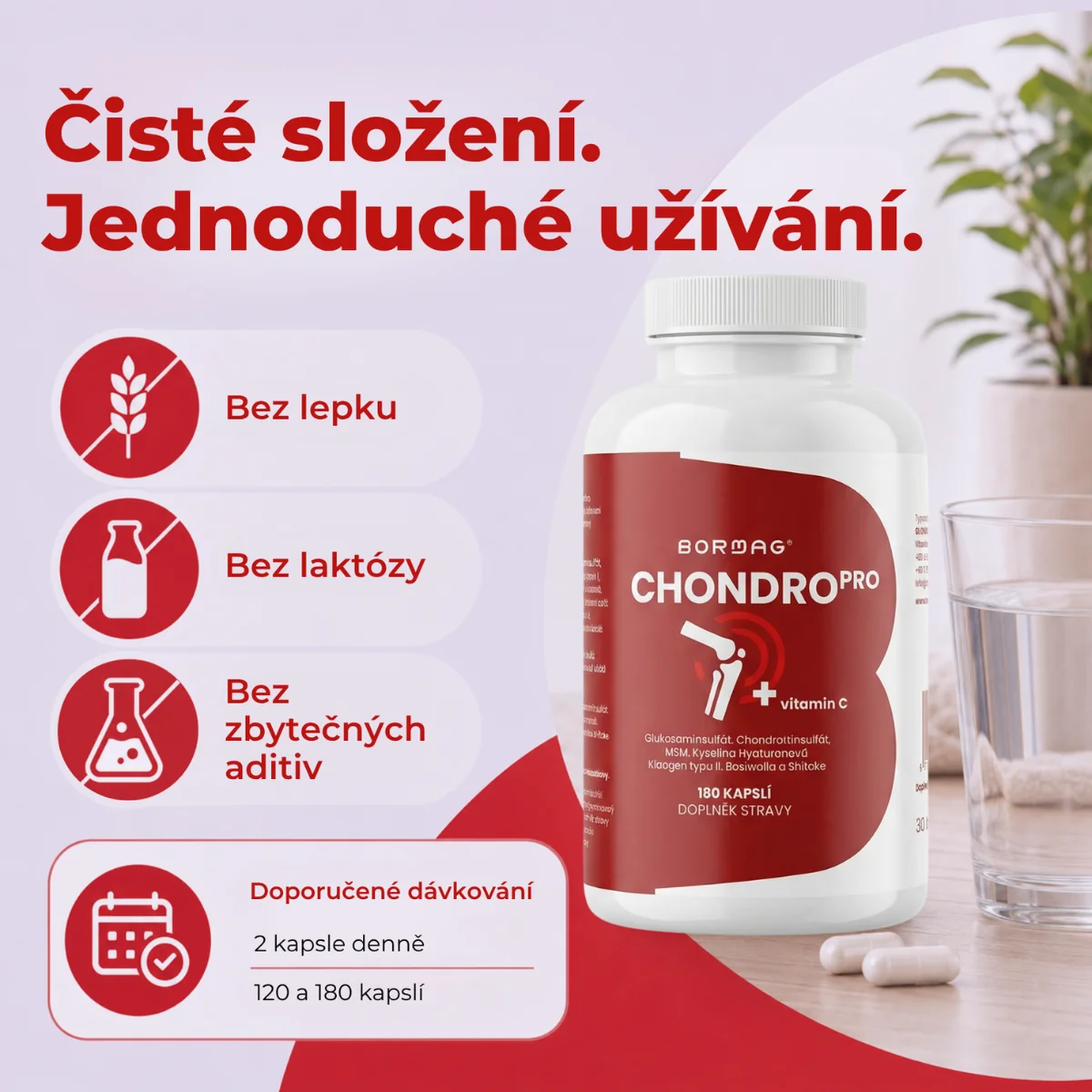 BORMAG ChondroPro komplex se shiitake a boswellií 180 kapslí
