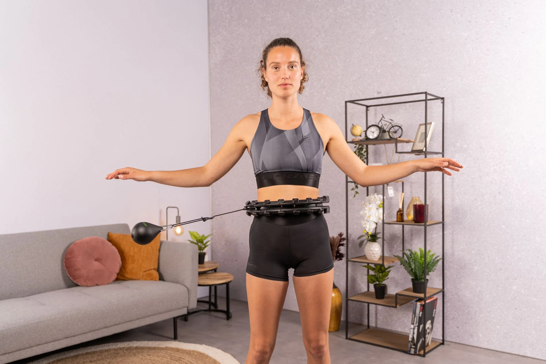 Tunturi Obruč Hula Hoop s nastavitelným závažím