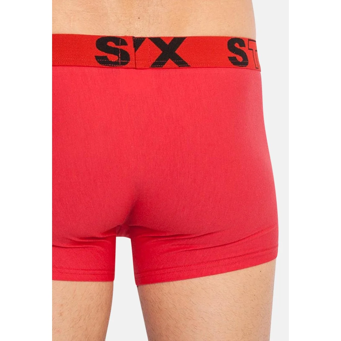 Styx Pánské boxerky sportovní guma červené (G1064) XL