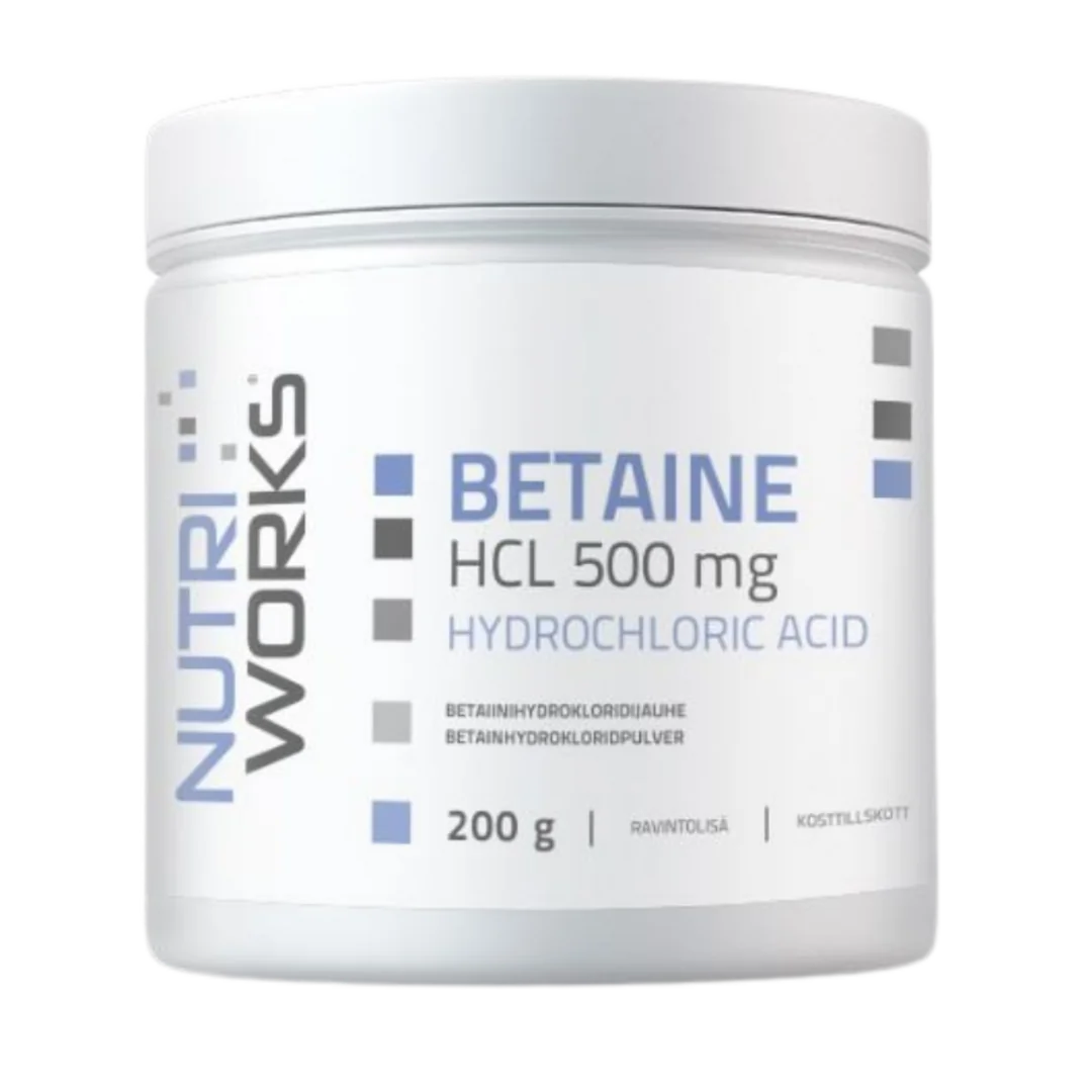 NutriWorks Betaine HCL 500mg - 200g