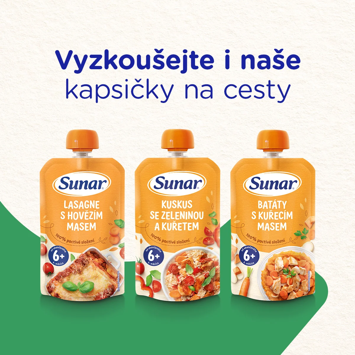 Sunar Příkrm Špagety s boloňskou omáčkou 8m+ 190 g