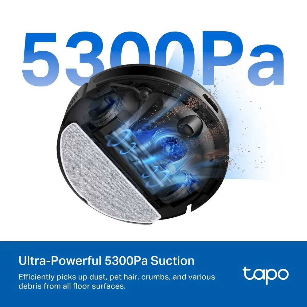 TP-Link Vysavač Tapo RV20 Max robotický s mopem, 5300Pa, MagSlim