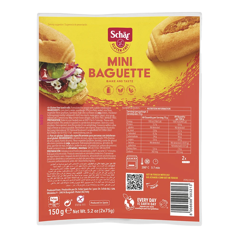 SCHÄR Baguette Mini bezlepkové bagety 150 g