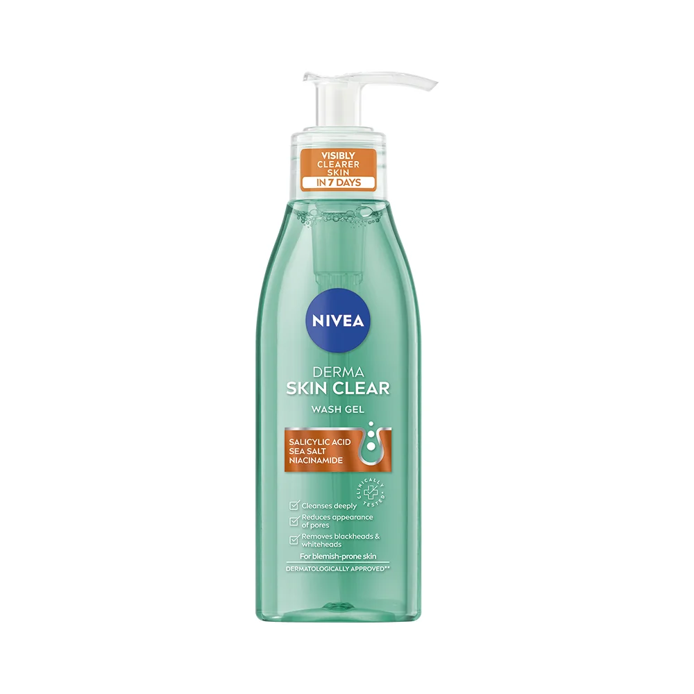 Nivea Derma Skin Clear čisticí pleťový gel 150 ml