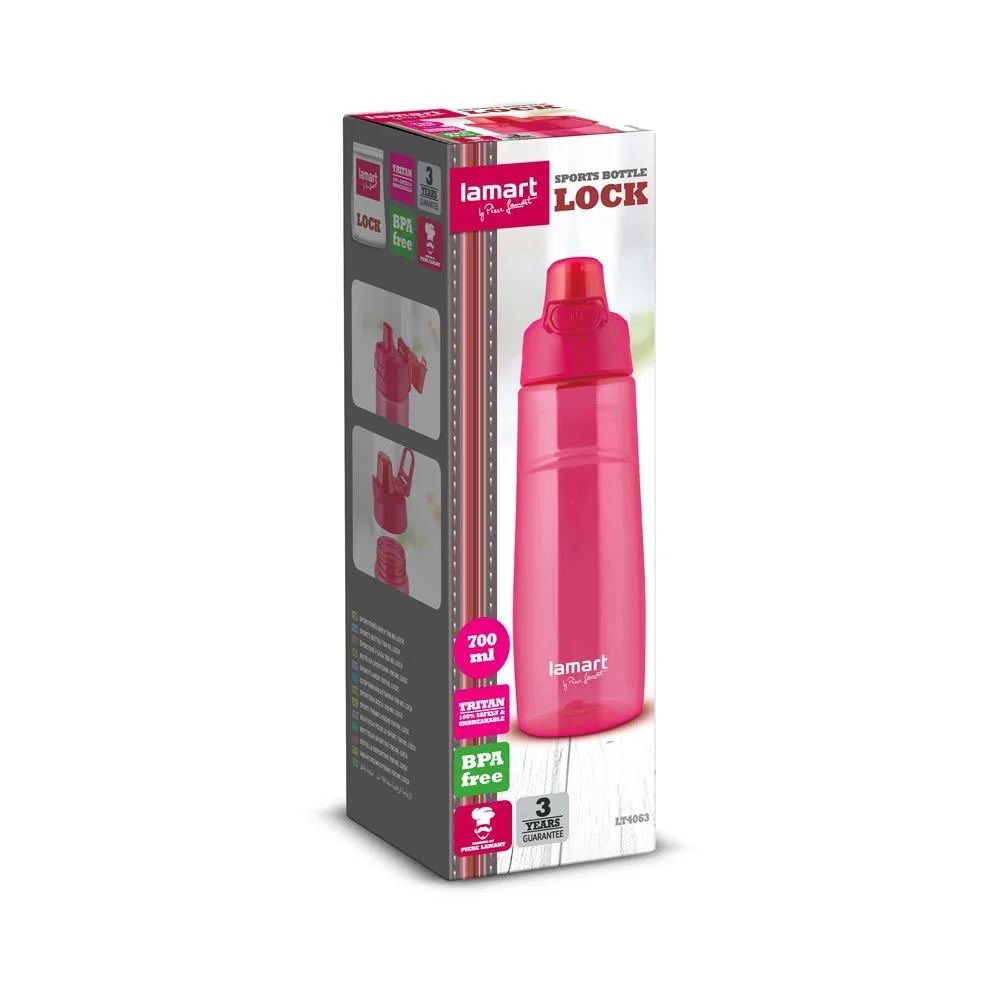 LAMART LT4063 Lock 0,7 l sportovní lahev růžová