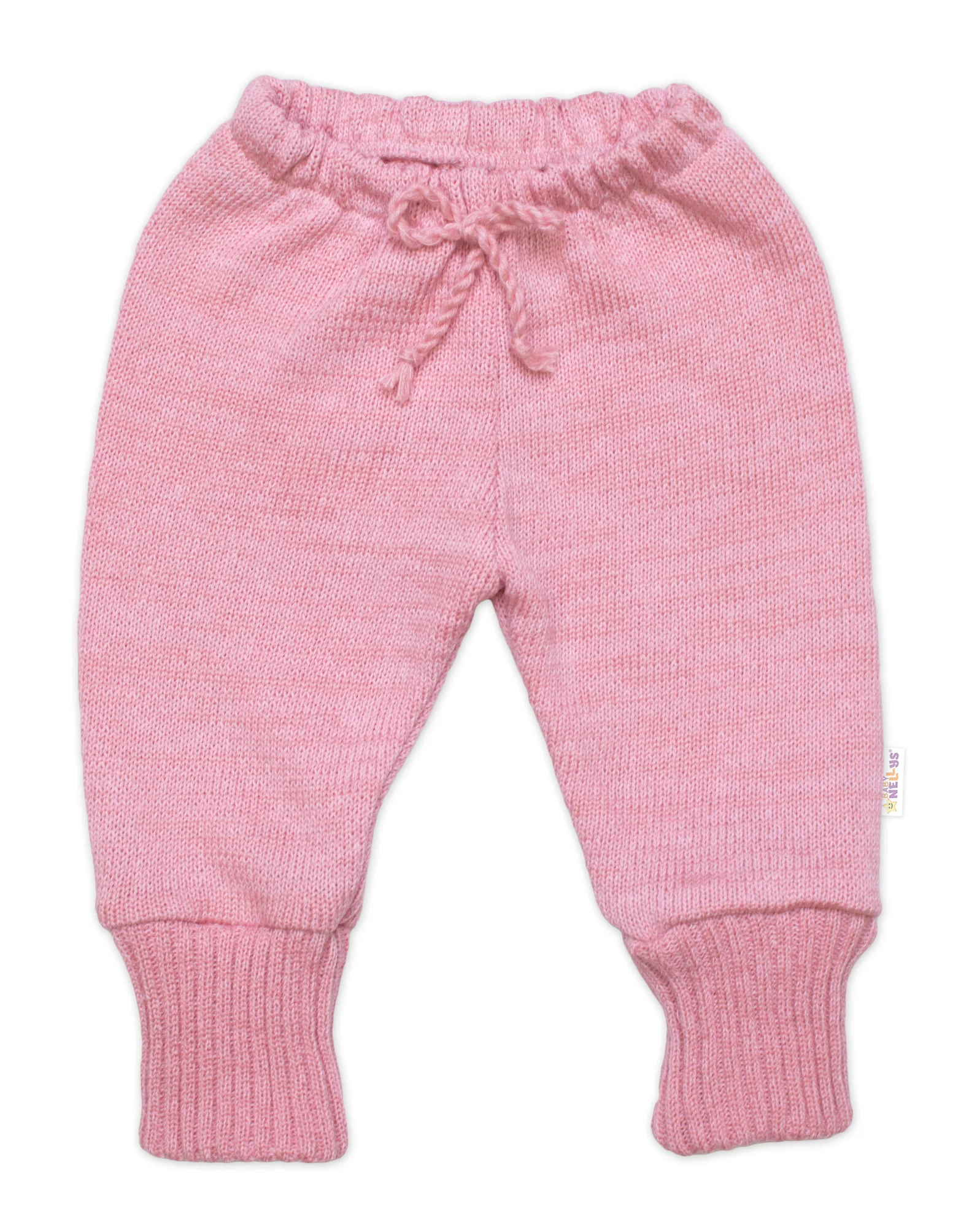 Baby Nellys Rostoucí pletená sada 4D Girl s volánkem Love, růžová, vel. 68/74