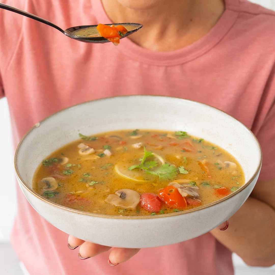 EXPRES MENU Thom Kha Gai- Thajská kokosová polévka s kuřecím masem 600 g (2 porce)