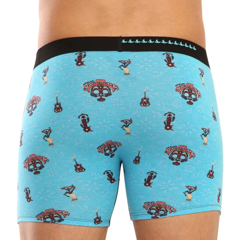69SLAM Pánské boxerky fit bamboo day of the dead (MPBDOF-BB) M