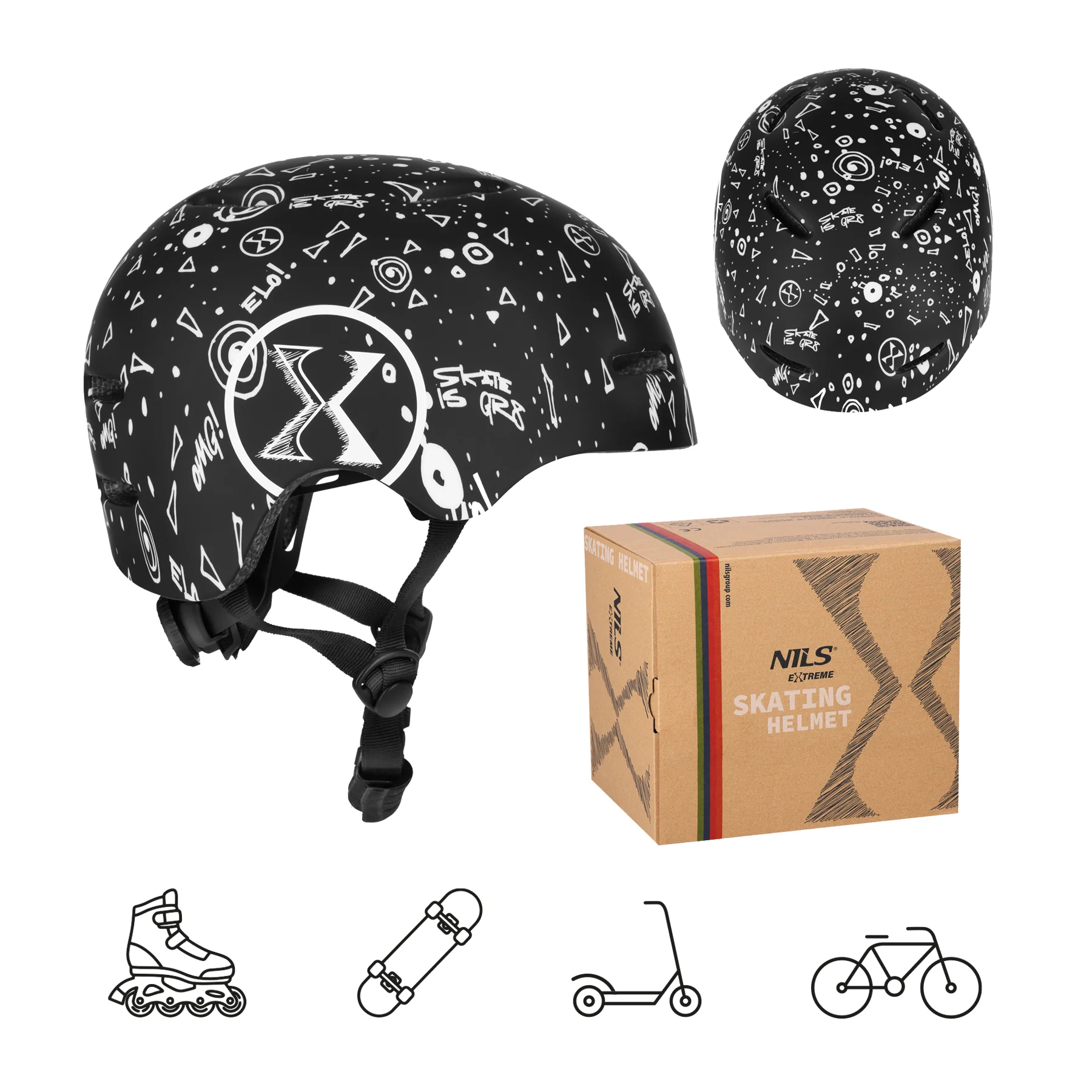 NILS EXTREME Helma MT311 černá Velikost: XS(48-52cm)