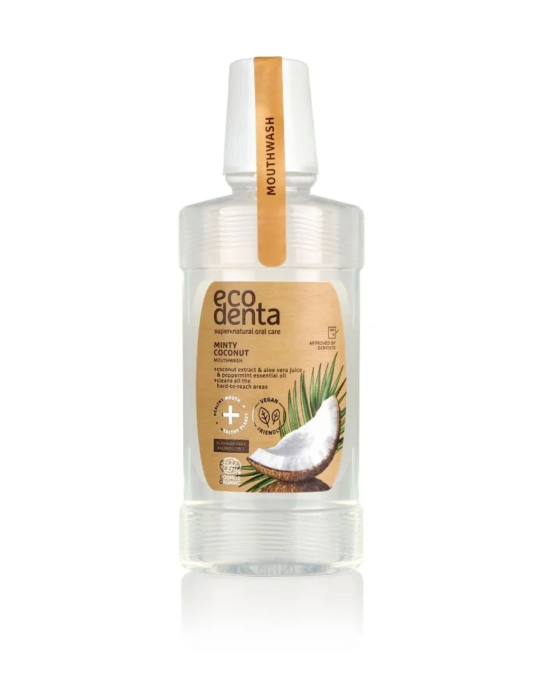 ECODENTA Ústní voda s kokosem, aloe vera a mátovým olejem 250 ml