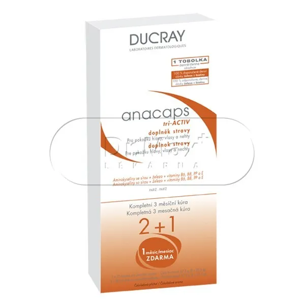DUCRAY Anacaps TRI active TRIO cps.90